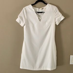 White short sleeve dress